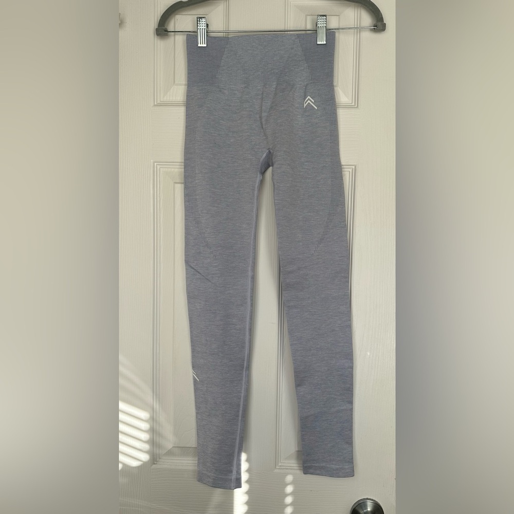 Gray High-Waisted Leggings